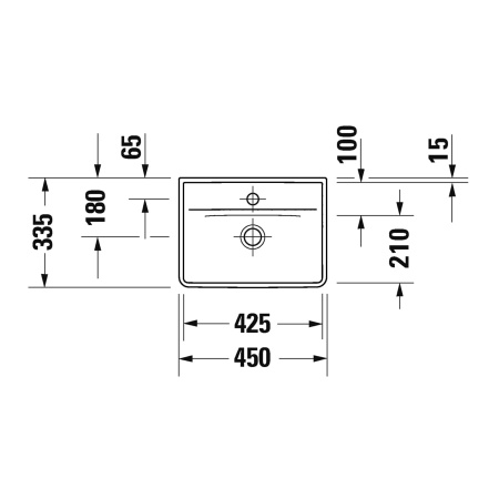 Раковина Duravit D-Neo 45 0738450041