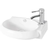 Раковина CeramaLux 9100L 43x29 см L, подвесная, белый