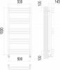 Полотенцесушитель водяной Terminus Соренто П15 500х1000 4670078530844