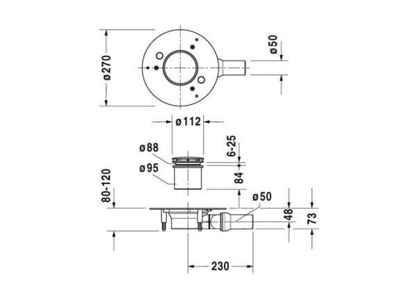 Сифон для поддона Duravit DuraPlan 790261000001000