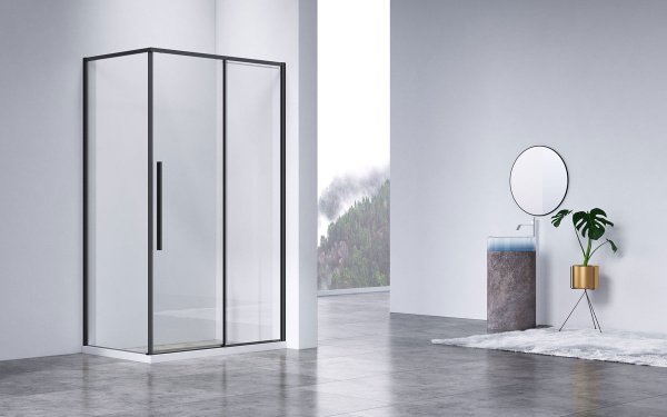 Душевой уголок Vincea Slim-N 110x80 VSR-4SN8011CLB черный