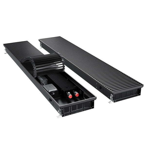 Конвектор внутрипольный Royal Thermo ATRIUM TURBO-80/250/1600-DG-U-BL