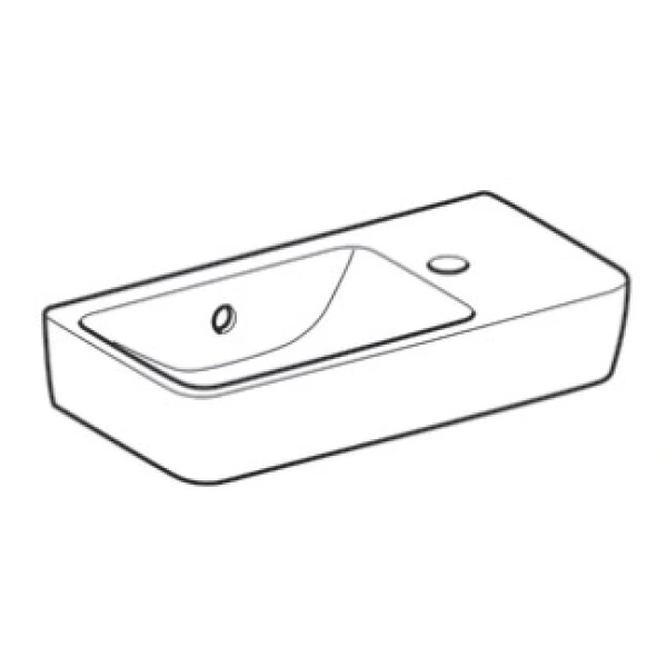 Раковина 50x25 см Geberit Renova Compact 276250000