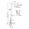 Душевая стойка WasserKRAFT A199.119.126.010.CH Thermo