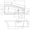 Акриловая ванна Riho Rething Space 160х75 B111006005 белый