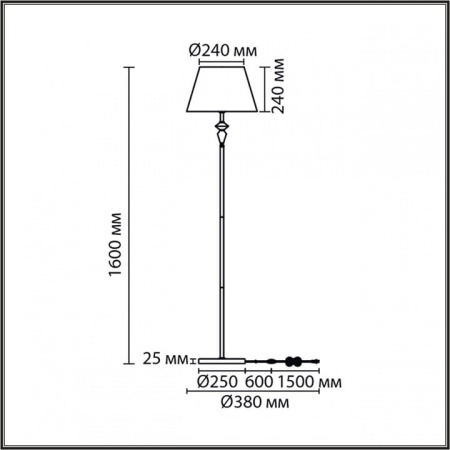 Торшер Lumion VERMONT 8275/1F
