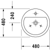 Раковина 48 см Duravit Starck 1 0446480000