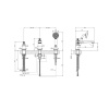 Смеситель для ванны Gessi Venti 20 65037#031