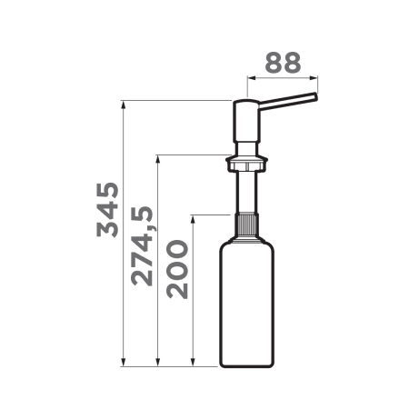 Дозатор Omoikiri OM-02-C 4995004