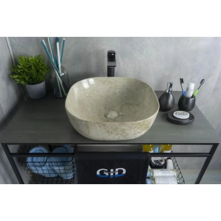 Раковина 42,5x42,5 см GID Stone Edition Mnc545