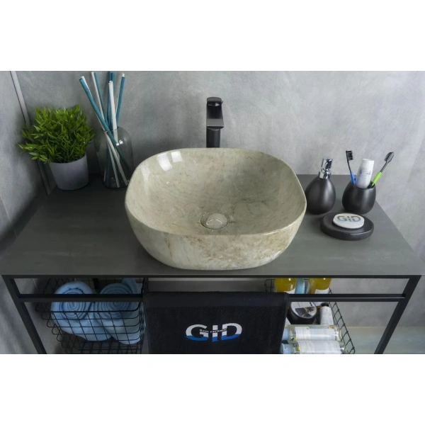 Раковина 42,5x42,5 см GID Stone Edition Mnc545