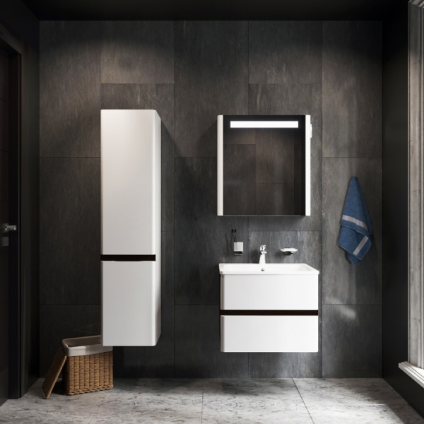 Тумба под раковину AM.PM Bliss D M55FHX0602VF белый/венге текстурный