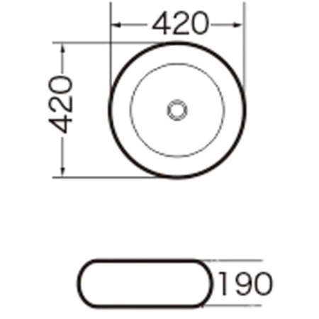 Раковина-чаша 42x42 см Grossman GR-3010