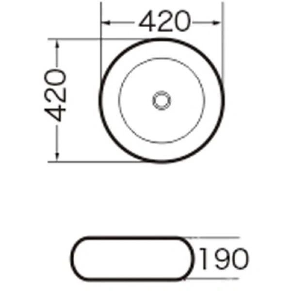 Раковина-чаша 42x42 см Grossman GR-3010