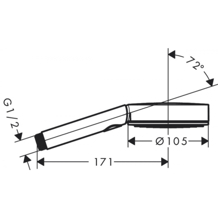 Душевая лейка hansgrohe Pulsify Select Activation 24100700 белый матовый