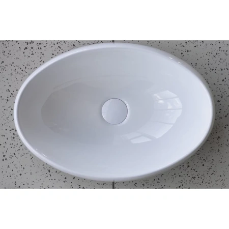 Раковина-чаша CeramaLux 9030B 48x34 см, накладная, белый
