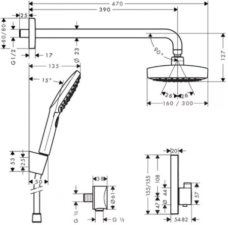 Душевая система Grohe Euphoria 27296000