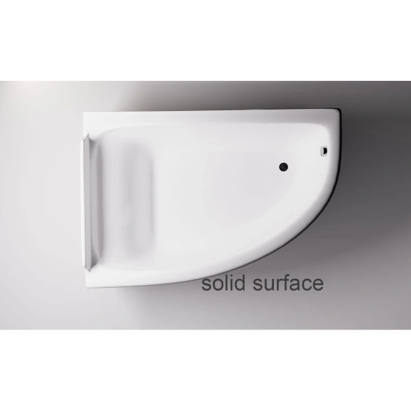 Ванна из литьевого мрамора Astra-Form Анастасия Solid Surface 01010063 182x125 см L, угловая, белый матовый