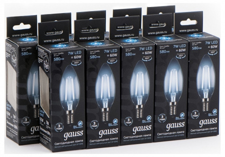 Лампа светодиодная Gauss E14 7Вт 4100K 103801207