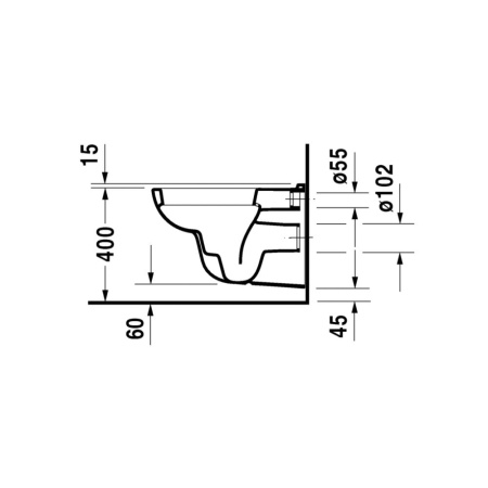 Подвесной унитаз Duravit D-code 25350900002