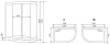 Душевая кабина Timo Standart T-1102 R правосторонняя