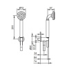 Душевой гарнитур Fantini Icona Classic 53 P5 R043 черный