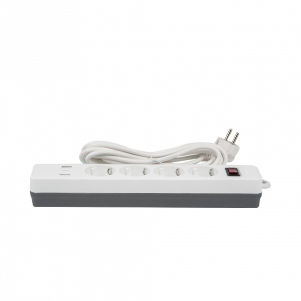 Сетевой фильтр Uniel S-GSR4-3 U2C1 WHITE/GREY UL-00012108