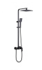Душевая стойка Abber Daheim AF8220BL черная матовая