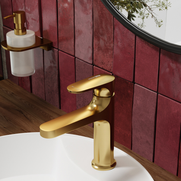 Смеситель для раковины WasserKRAFT Havel 3603 золото