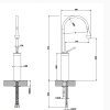 Смеситель для раковины Gessi Goccia 33608#031