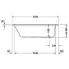 Акриловая ванна 150x75 см Duravit D-Code 700095000000000