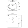 Раковина 60x44 см Simas Lft Spazio LFT24bi*0