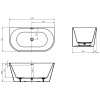Акриловая ванна BelBagno 140x75 BB710-1400-750