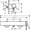 Смеситель для душа hansgrohe Finoris 76620670 матовый черный