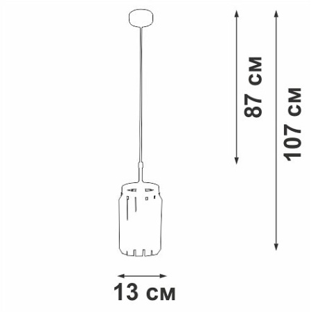 Подвесной светильник Vitaluce V5151 V5151-9/1S