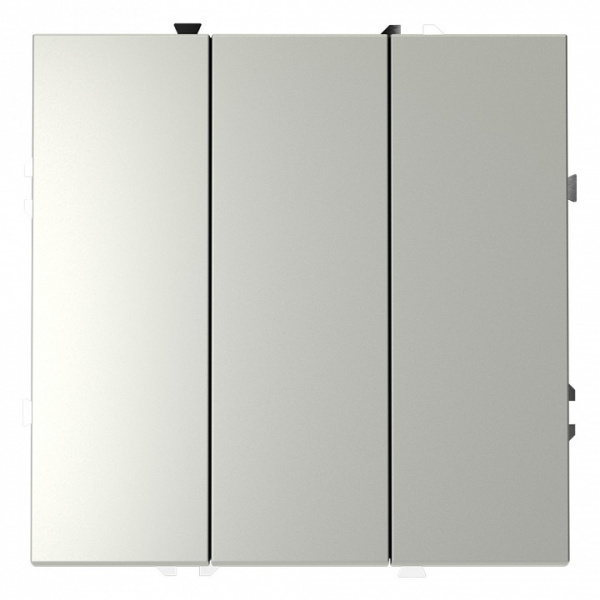 Выключатель трехклавишный без рамки Voltum S70 VLS030105