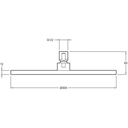 Верхний душ Jacob Delafon Katalyst E13690-CP