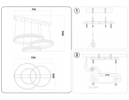 Подвесной светильник Ambrella Light FA FA6162