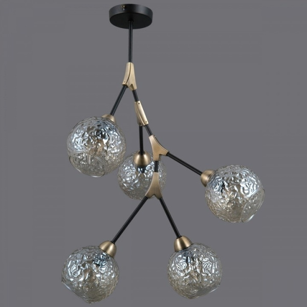 Люстра на штанге ILLUMICO IL0263-5PSQ-79 BK AB