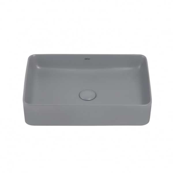 Раковина накладная Abber Rechteck 51 AC2207MG серая матовая
