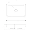 Раковина 50x35 см Omnires Parma PARMAUNBCP