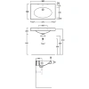 Раковина 80x50 см Simas Lft Spazio LFT44nero*1
