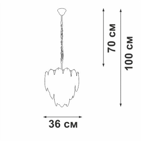 Подвесная люстра Vitaluce V5887 V5887-9/7