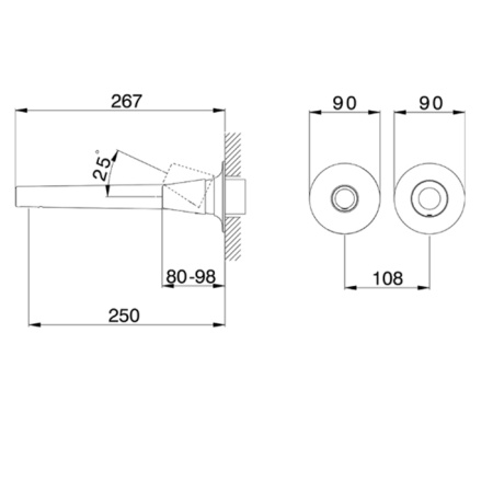 Смеситель для раковины Cisal Vita VI00551140 черный матовый