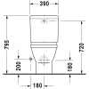 Чаша напольного унитаза Duravit Starck 3 0126090000