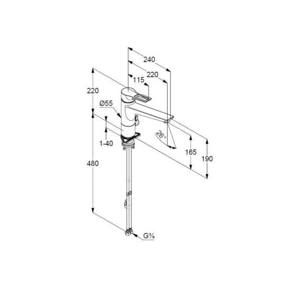Смеситель для кухни Kludi Mix 329070562