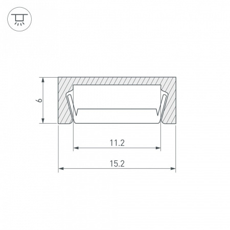 Профиль накладной Arlight MIC-2000 012088