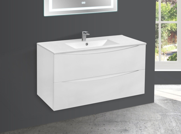 Тумба под раковину Vincea Mia 100 см VMC-2MC100GW белый