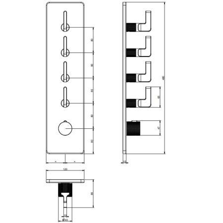 Смеситель для душа Gessi Inciso 58208#031