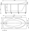 Акриловая ванна Aquatek Европа 180x80 см EVR180-0000041, белый